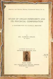 Study of organ inferiority and its psychical compensation