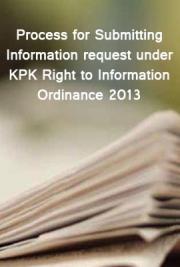 Process for Submitting Information request under KPK Right to Information Ordinance 2013