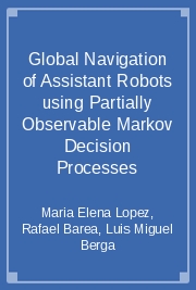Global Navigation of Assistant Robots using Partially Observable Markov Decision Processes