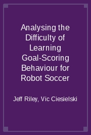 Analysing the Difficulty of Learning Goal-Scoring Behaviour for Robot Soccer