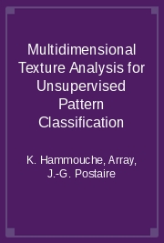 Multidimensional Texture Analysis for Unsupervised Pattern Classification