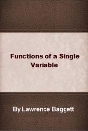 Analysis of Functions of a Single Variable