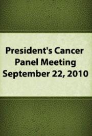 President's Cancer Panel Meeting: September 22, 2010