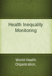 Health Inequality Monitoring
