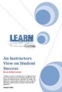 An Instructor's View on Student Success