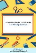 School Supplies Flashcards for Young Learners