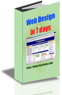 Web Design in 7 Days Tutorial cover