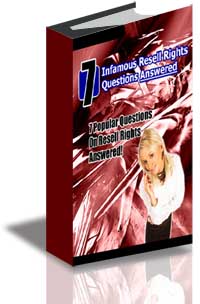 7 Infamous Resell Rights Questions Answered cover