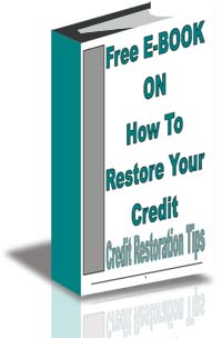 Free eBook on How to Restore Your Credit cover