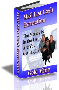 Mail List Cash Extraction- -GoldMine cover