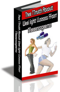 The Truth About Weight Loss For Teenagers cover