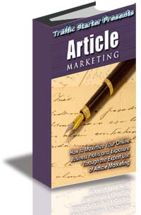 Traffic Starter Presents Article Marketing cover