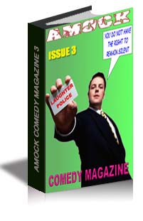 Amock Comedy Magazine 3 cover