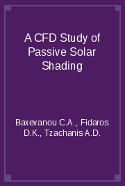 A CFD Study of Passive Solar Shading