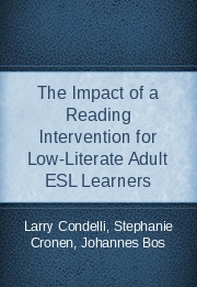 The Impact of a Reading Intervention for Low-Literate Adult ESL Learners