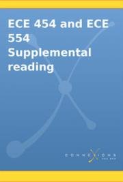 ECE 454 and ECE 554 Supplemental reading