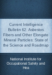 Current Intelligence Bulletin 62: Asbestos Fibers and Other Elongate Mineral Particles: State of the Science and Roadmap