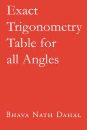 Exact Trigonometry Table for all Angles