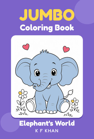 Jumbo Coloring Book Elephant's World