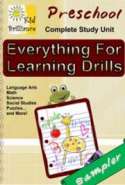 Everything for Learning Drills - Preschool Study Unit Sampler