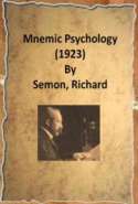 Mnemic Psychology (1923)
