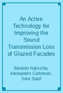 An Active Technology for Improving the Sound Transmission Loss of Glazed Facades