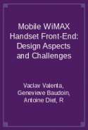Mobile WiMAX Handset Front-End: Design Aspects and Challenges