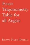 Exact Trigonometry Table for all Angles