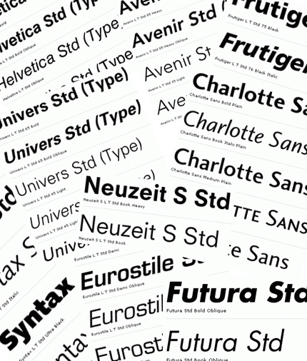 Favorite Fonts: One of the underappreciated advantages of e-books.