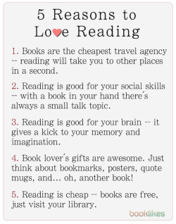 5 Reasons to L💙ve Reading…