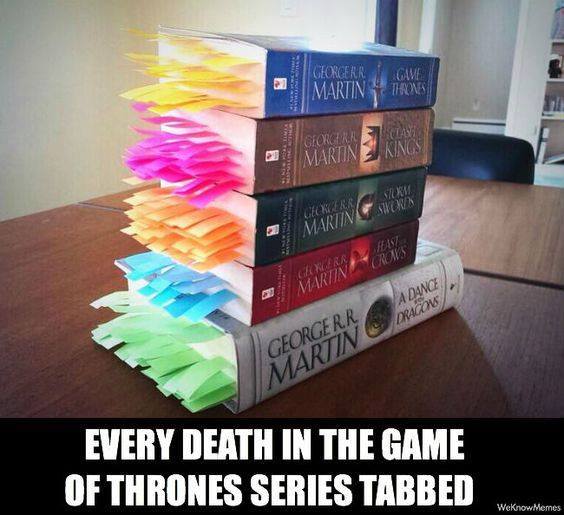 Don’t you just hate it when an author kills one of your favorite characters!