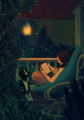 Happiness is a Book in my hand and a Dog by my side! 🐶📖