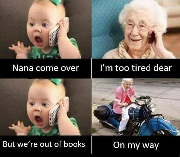 Granny to the rescue… 💪👵😁😍