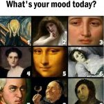 On this scale of famous paintings, what’s your mood today?