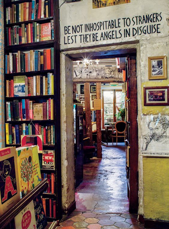Shakespeare & Company — ‘Be not inhospitable to strangers lest they be angels in disguise.’ ❤