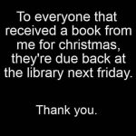 So who received Books this Christmas? 😅