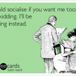 Staying at home reading Books. That’s what I call a wild Friday night!