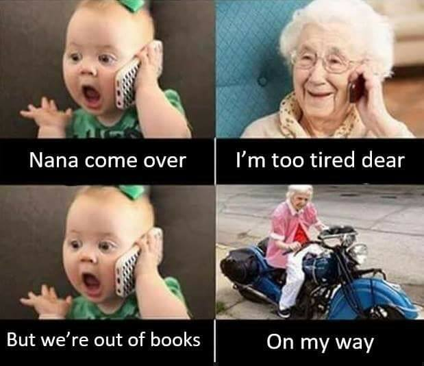 This granny rocks! 🤘