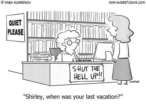 Libraries not a quiet place anymore!