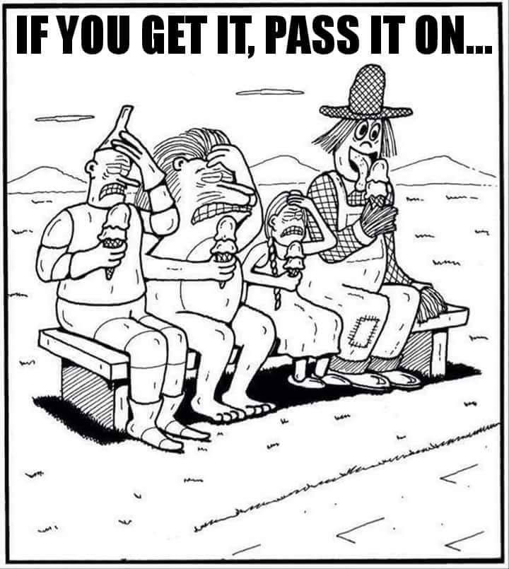 If you get it, pass it on!🍦😨😂