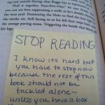 This kind of note would spoil the story, don’t you think?