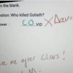 At least this kid is aware of the world! That deserves some recognition! 😁