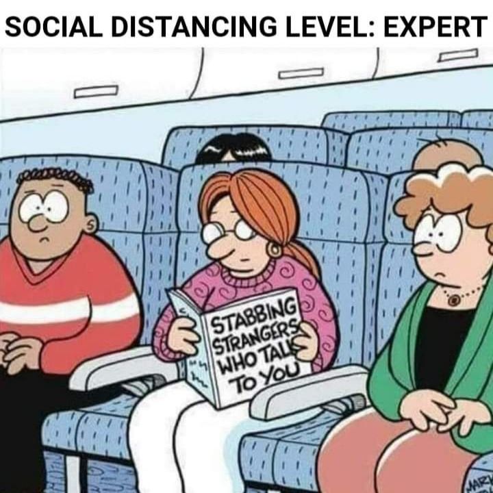 This a great a idea to put into practice when people around you don’t respect social distancing! 😆