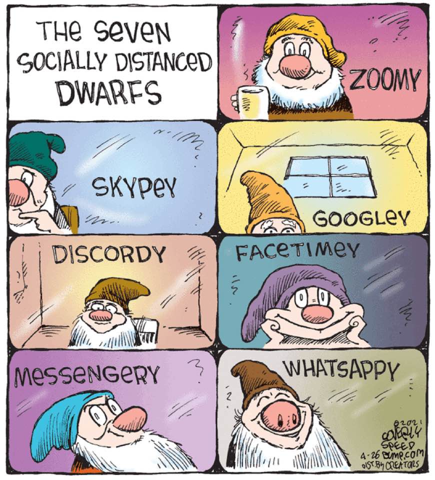 … and they all lived socially distanced ever after! 😂