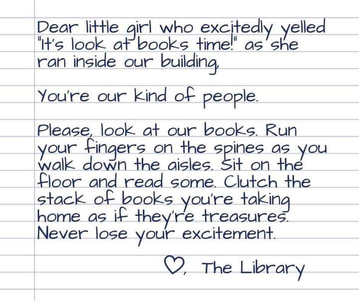 Never lose your excitement! 📚❤️