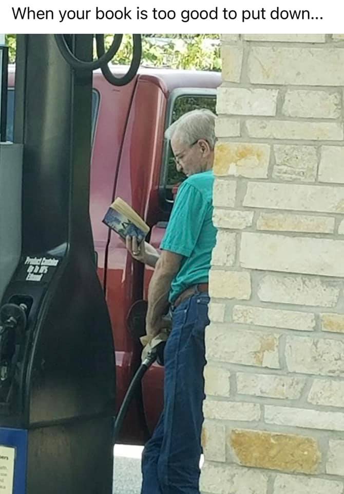 Hopefully, that’s a big tank! 😆