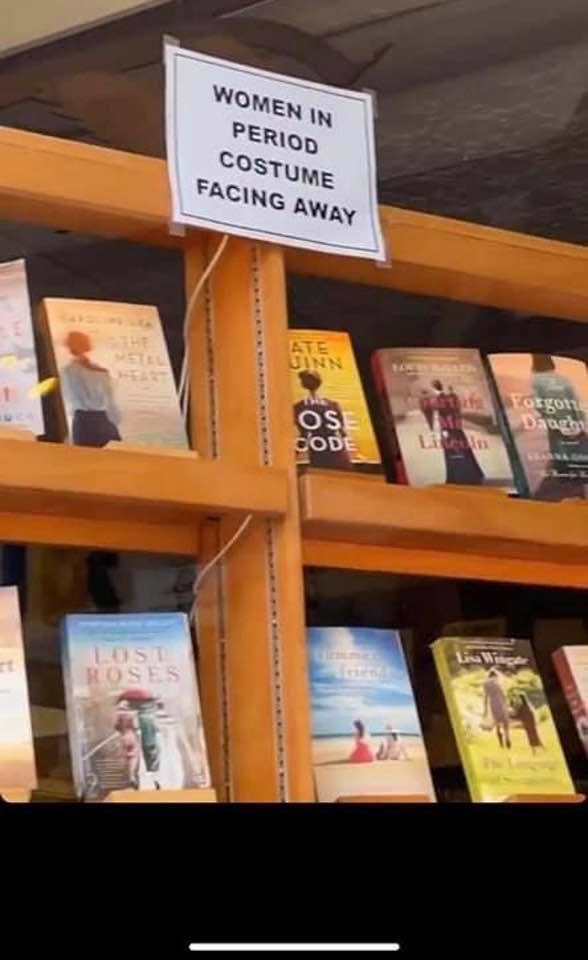 That’s not what I first thought when I read ‘period’ costume! 🤭