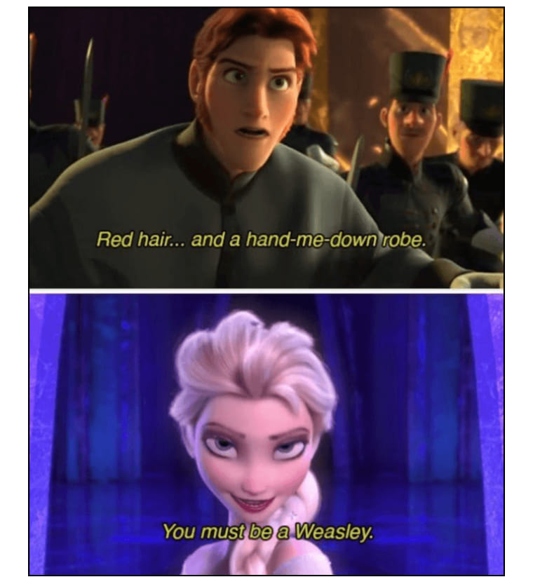 That’s unfair to the Weasleys! 🤣