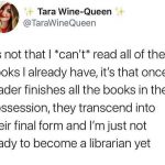 I’m practicing my librarian stink eye first. It takes so long to perfect it! 🤣