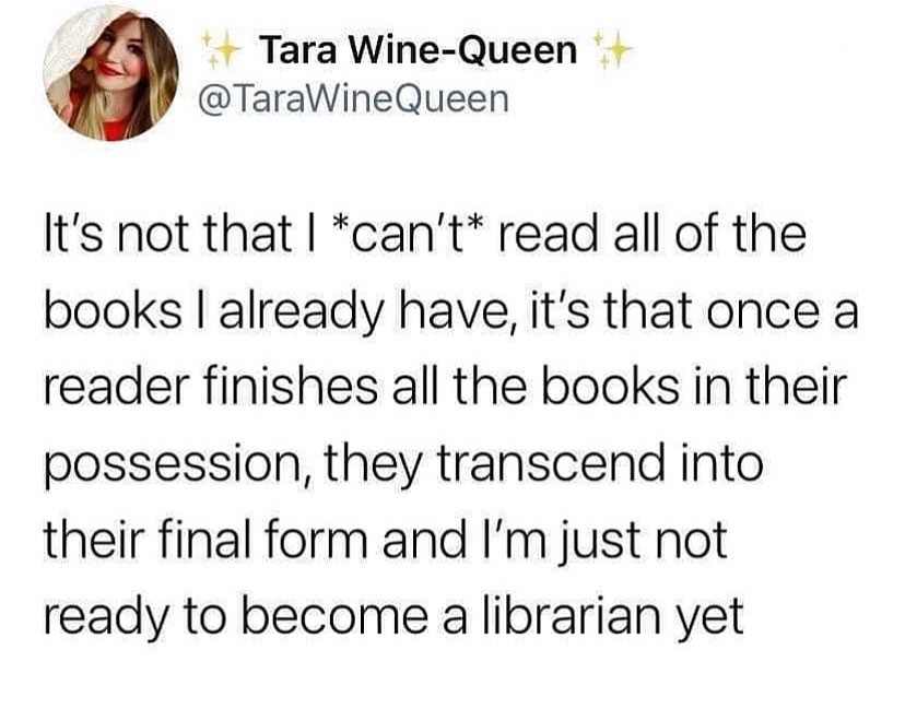 I’m practicing my librarian stink eye first. It takes so long to perfect it! 🤣